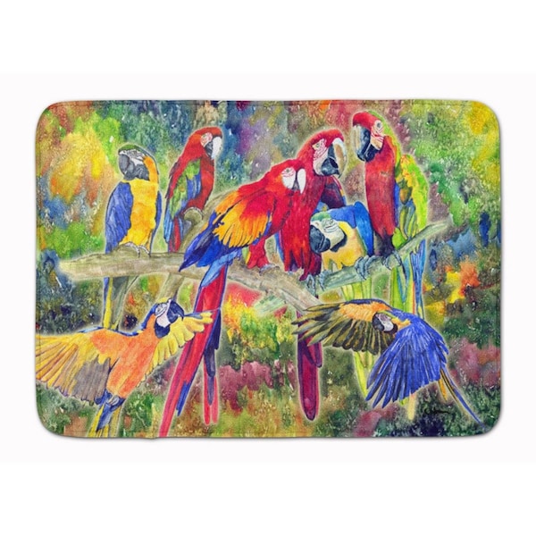 Carolines Treasures Parrot Machine Washable Memory Foam Mat 8600RUG - main